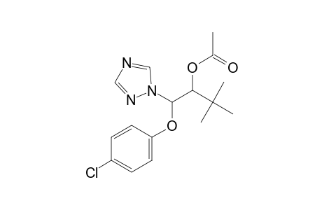 1H-1,2,4-Triazole-1-ethanol, beta-(4-chlorophenoxy)-alpha-(1,1-dimethylethyl)-, acetate