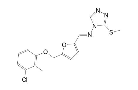 N-((E)-{5-[(3-chloro-2-methylphenoxy)methyl]-2-furyl}methylidene)-3-(methylsulfanyl)-4H-1,2,4-triazol-4-amine