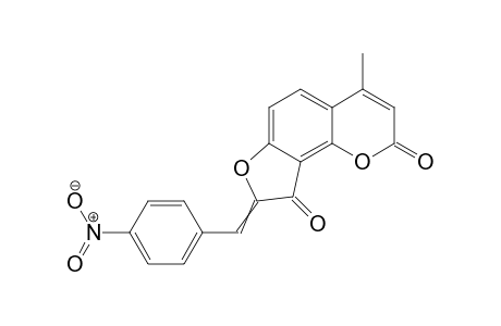 8-(4'-Nitrobenzylideno)-4-methyldihydrofuro[2,3-h]coumarin-9-one