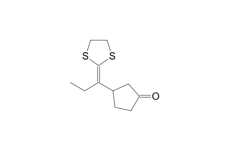3-(1-(1,3-Dithiolan-2-ylidene)propyl)cyclopentan-1-one