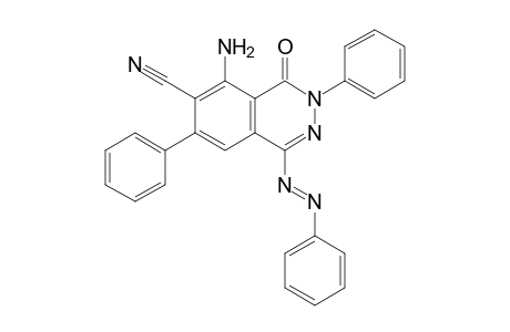 5-Amino-4-oxo-3,7-diphenyl-1-phenylazo-3,4-dihydrophthalazine-6-carbonitrile