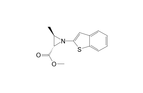 2-Aziridinecarboxylic acid, 1-benzo[b]thien-2-yl-3-methyl-, methyl ester, trans-