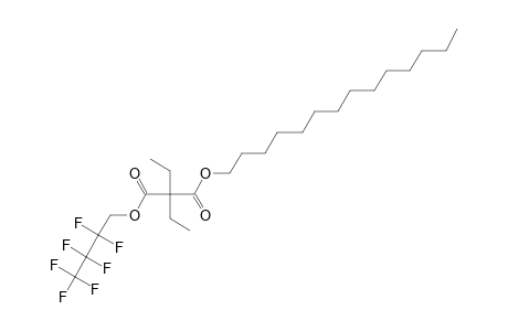 Diethylmalonic acid, 2,2,3,3,4,4,4-heptafluorobutyl tetradecyl ester