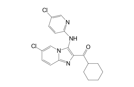 (6-Chloro-3-(5-chloropyridin-2-ylamino)imidazo[1,2-a]-pyridin-2-yl)(cyclohexyl)methanone