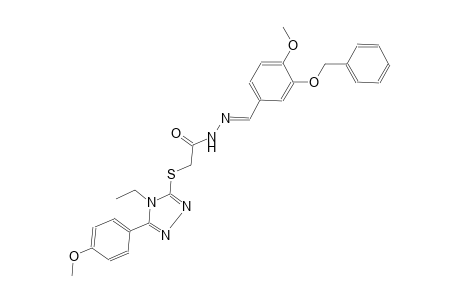 acetic acid, [[4-ethyl-5-(4-methoxyphenyl)-4H-1,2,4-triazol-3-yl]thio]-, 2-[(E)-[4-methoxy-3-(phenylmethoxy)phenyl]methylidene]hydrazide