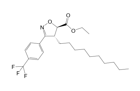 Ethyl 3-(4-trifluoromethylphenyl)-4,5-dihydroisoxazole-4-decyl-5-carboxylate