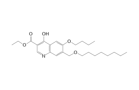 6-butoxy-4-hydroxy-7-[(octyloxy)methyl]-3-quinolinecarboxylic acid, ethyl ester