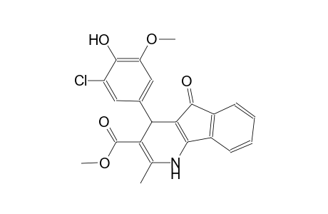 1H-indeno[1,2-b]pyridine-3-carboxylic acid, 4-(3-chloro-4-hydroxy-5-methoxyphenyl)-4,5-dihydro-2-methyl-5-oxo-, methyl ester