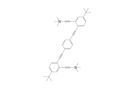 1,4-Bis(4'-t-butyl-2'-[trimethylsilyl]ethynylphenylethynyl)benzene