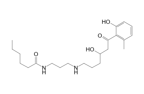 N-[3-[[4-hydroxy-6-(2-hydroxy-6-methyl-phenyl)-6-keto-hexyl]amino]propyl]hexanamide