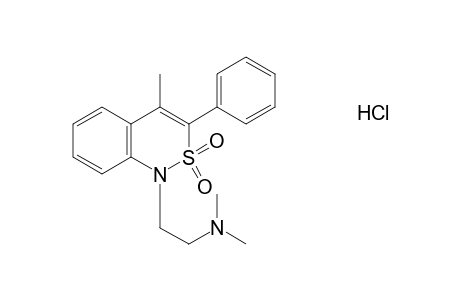 1-[2-(dimethylamino)ethyl]-4-methyl-3-phenyl-1H-2,1-benzothiazine-2,2-dioxide, monohydrochloride
