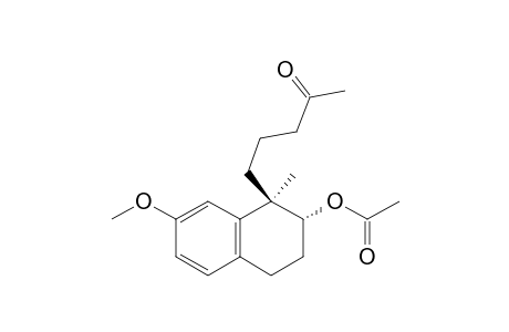 2-Pentanone, 5-[2-(acetyloxy)-1,2,3,4-tetrahydro-7-methoxy-1-methyl-1-naphthalenyl]-, (1R-trans)-