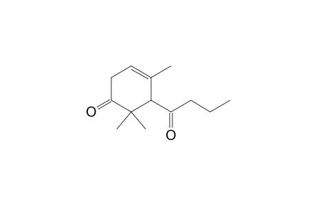 4,6,6-trimethyl-5-(1-oxobutyl)-1-cyclohex-3-enone