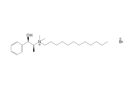 (-)-dimethyldodecyl(beta-hydroxy-alpha-methylphenethyl)ammonium bromide
