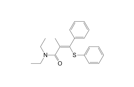 2-Propenamide, N,N-diethyl-2-methyl-3-phenyl-3-(phenylthio)-, (E)-