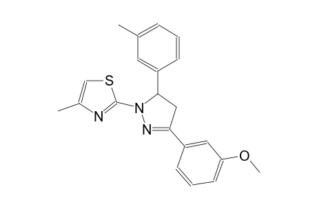thiazole, 2-[4,5-dihydro-3-(3-methoxyphenyl)-5-(3-methylphenyl)-1H-pyrazol-1-yl]-4-methyl-