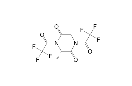 1,4-Bis(trifluoroacetyl)-3-methyl-2,5-diketopiperazine