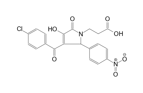 3-[3-(4-chlorobenzoyl)-4-hydroxy-2-(4-nitrophenyl)-5-oxo-2,5-dihydro-1H-pyrrol-1-yl]propanoic acid
