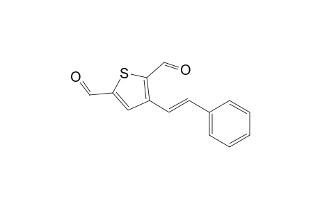 (E)-3-(2-Phenylvinyl)thiophene-2,5-dicarbaldehyde