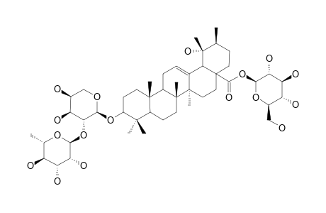 LATIFOLOSIDE-D;3-O-[ALPHA-L-RHAMNOPYRANOSYL-(1->2)]-ALPHA-L-ARABINOPYRANOSYL-ILEXGENIN-B-28-O-BETA-D-GLUCOPYRANOSIDE