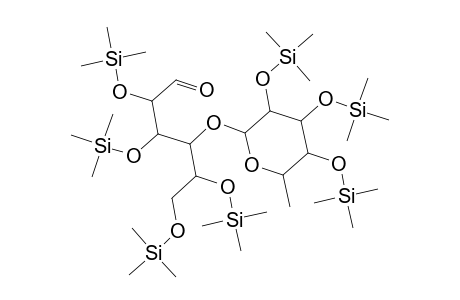 d-Glucose, 4-O-[6-deoxy-2,3,4-tris-O-(trimethylsilyl)-.alpha.-l-mannopyranosyl]-2,3,5,6-tetrakis-O-(trimethylsilyl)-