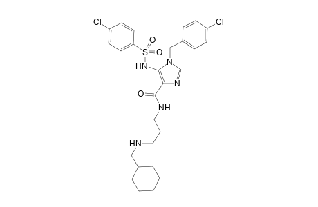 1-(4-Chlorophenylmethyl)-5-(4-chlorophenylsulfonylamino)-1Himidazole-N-[3-(cyclohexylmethylamino)-propyl]-4-carboxamide