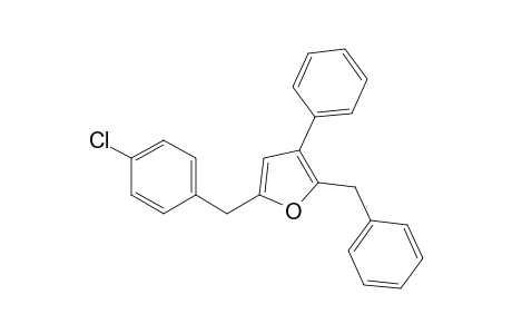 2-Benzyl-3-phenyl-5-(4-chlorobenzyl)furan