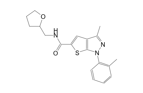 3-methyl-1-(2-methylphenyl)-N-(tetrahydro-2-furanylmethyl)-1H-thieno[2,3-c]pyrazole-5-carboxamide