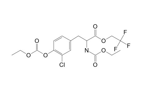 3-Chlorotyrosine, N,o-bis(ethoxycarbonyl)-, 2,2,2-trifluoroethyl ester