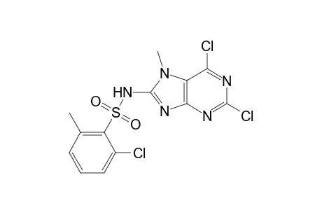 Benzenesulfonamide, 2-chloro-N-(2,6-dichloro-7-methyl-7H-purin-8-yl)-6-methyl-