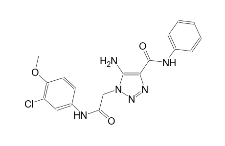 5-amino-1-[2-(3-chloro-4-methoxyanilino)-2-oxoethyl]-N-phenyl-1H-1,2,3-triazole-4-carboxamide