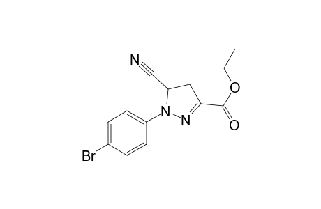 ethyl 1-(4-bromophenyl)-5-cyano-4,5-dihydropyrazole-3-carboxylate