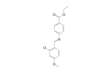 ETHYL-4-[(E)-(2-HYDROXY-4-METHOXYPHENYL)-METHYLENEAMINO]-BENZOATE