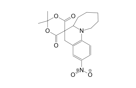 2',2'-dimethyl-3-nitro-6a,7,8,9,10,11-hexahydro-5H-spiro[azepino[1,2-a]quinoline-6,5'-[1,3]dioxane]-4',6'-dione