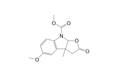 Methyl 5-methoxy-3a-methyl-2-oxo-2,3,3a,8a-tetrahydro-8H-furo[2,3-b]indole-8-carboxylate