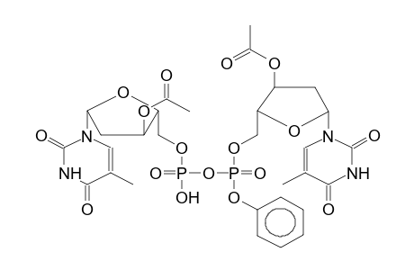 BIS(3'-O-ACETYLDEOXYTHYMIDIN-5'-YL)PHENYLPYROPHOSPHATE