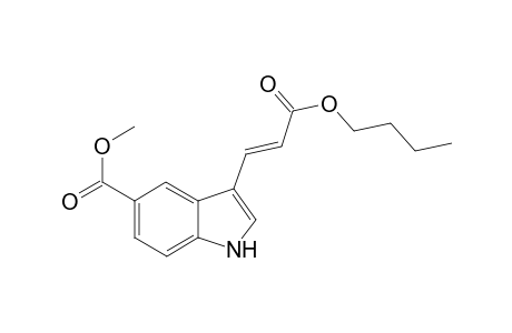 (E)-methyl 3-(3-butoxy-3-oxoprop-1-en-1-yl)-1H-indole-5-carboxylate