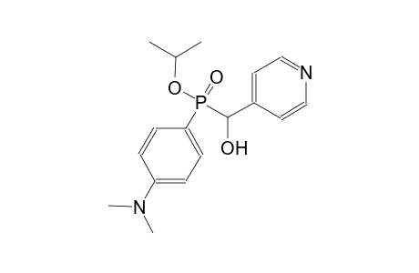 isopropyl 4-(dimethylamino)phenyl[hydroxy(4-pyridinyl)methyl]phosphinate