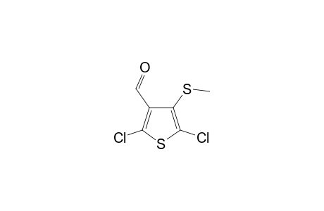 2,5-Dichloro-4-(methylthio)thiophene-3-carbaldehyde