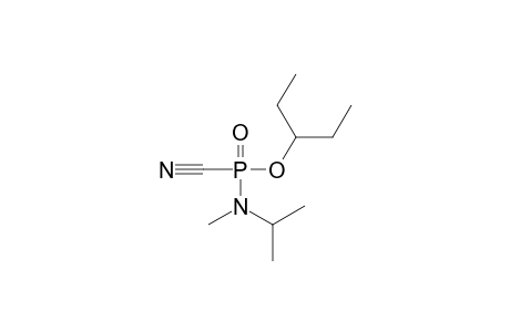 O-3-pentyl N-isopropyl N-methyl phosphoramidocyanidate