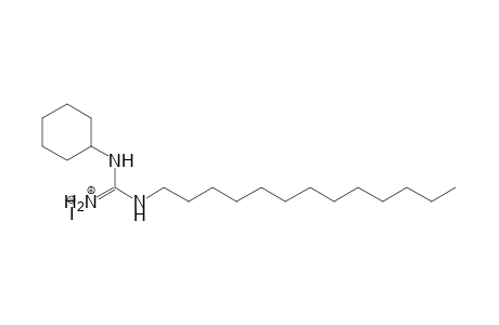 Guanidine, N-cyclohexyl-N'-tridecyl-, monohydriodide