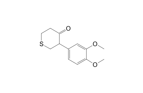 3-(3,4-Dimethoxyphenyl)tetrahydrothiopyran-4-one