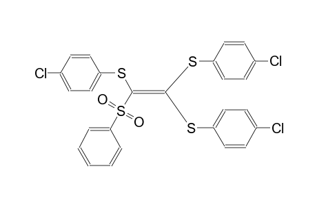 benzene, 1-[[2,2-bis[(4-chlorophenyl)thio]-1-(phenylsulfonyl)ethenyl]thio]-4-chloro-