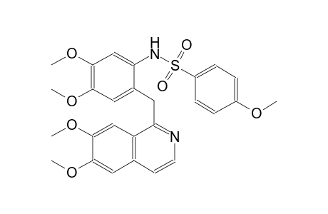 N-{2-[(6,7-dimethoxy-1-isoquinolinyl)methyl]-4,5-dimethoxyphenyl}-4-methoxybenzenesulfonamide