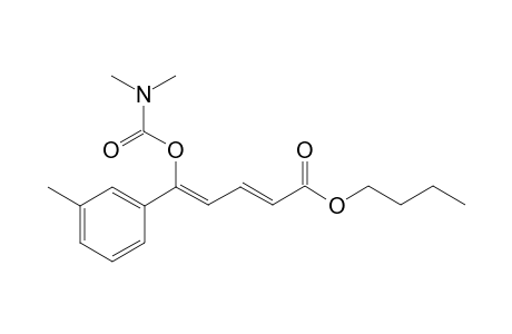 (2E,4Z)-butyl 5-(dimethylcarbamoyloxy)-5-m-tolylpenta-2,4-dienoate