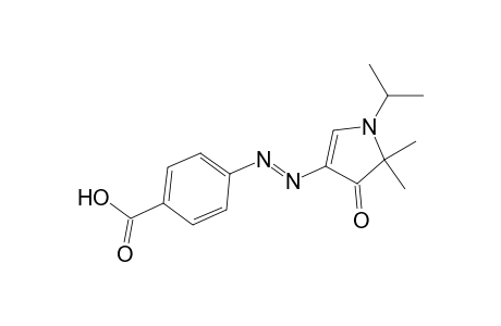 Benzoic acid, 4-[[2,3-dihydro-2,2-dimethyl-1-(1-methylethyl)-3-oxo-1H-pyrrol-4-yl]azo]-