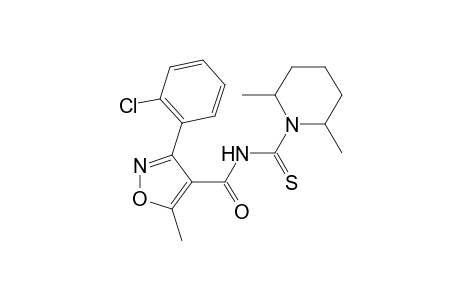 3-(o-Chlorophenyl)-N-[(2,6-dimethylpiperidino)thiocarbonyl]-5-methyl-4-isoxazolecarboxamide