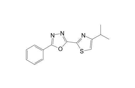 2-(4-Isopropylthiazol-2-yl)-5-phenyl-1,3,4-oxadiazole