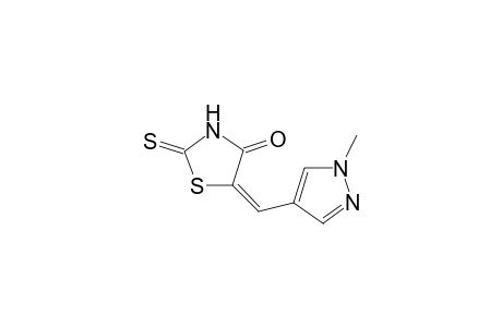 (5E)-5-[(1-methyl-4-pyrazolyl)methylidene]-2-sulfanylidene-4-thiazolidinone