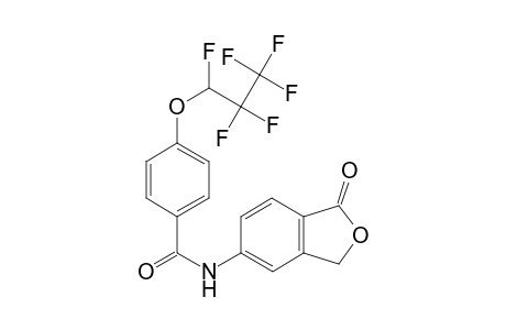 Benzamide, N-(1,3-dihydro-1-oxo-5-isobenzofuranyl)-4-(1,2,2,3,3,3-hexafluoropropoxy)-